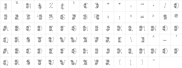 LD Twitterpated Regular font glyphpreview