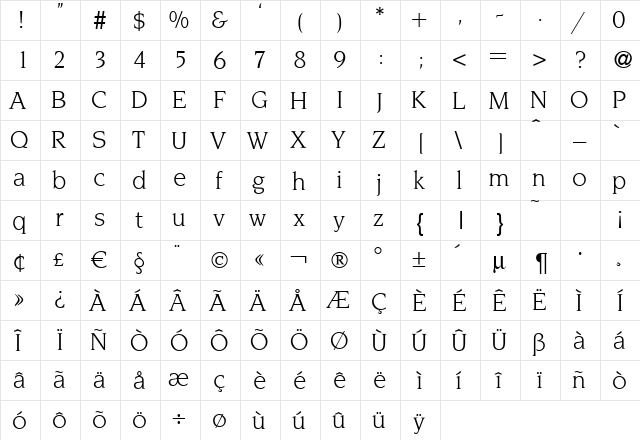 Novelty Regular font glyphpreview