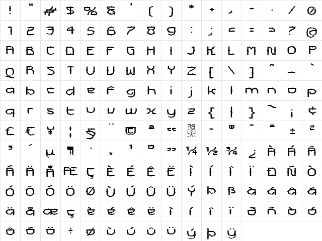 Futurex Aurelius Regular font glyphpreview