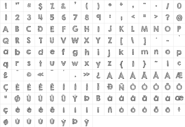 KG Second Chances Sketch Regular font glyphpreview