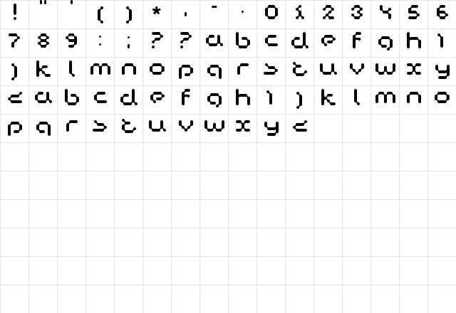 Dog Bite Regular font glyphpreview