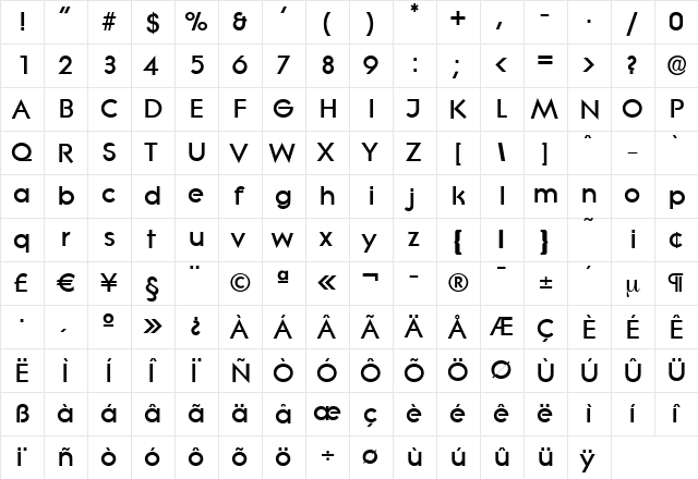 BradBecker-Heavy Regular font glyphpreview