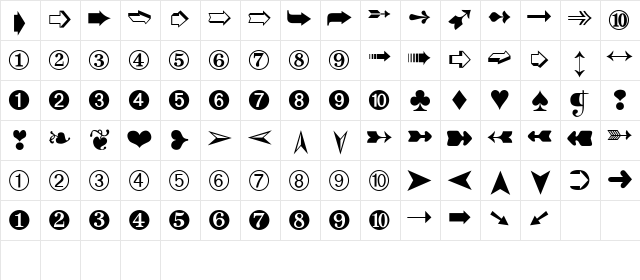 Dingthing 2 Normal font glyphpreview