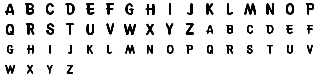 Suske & Wiske Regular font glyphpreview