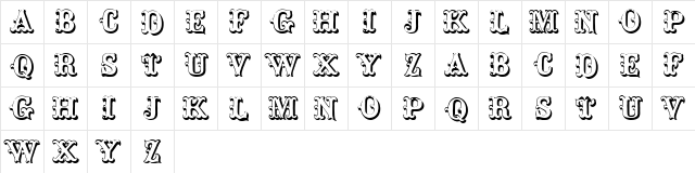 ToskanischeEgyptienneInitialen Regular font glyphpreview