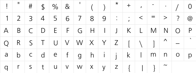 Cadet Sans Light Regular font glyphpreview