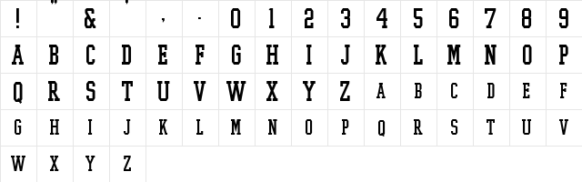 College Boy font glyphpreview