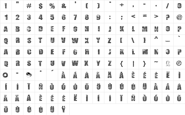 Gogol, Simone & Monroe Regular font glyphpreview