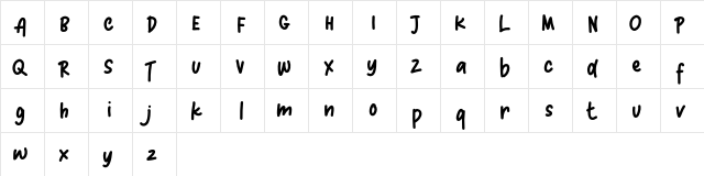 Candle Light FREE Regular font glyphpreview