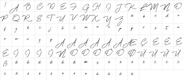 Francisco Regular font glyphpreview