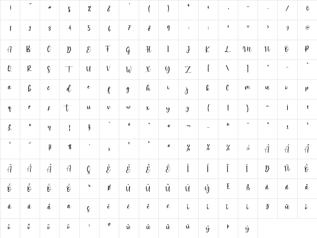 Faster Bottom Regular font glyphpreview