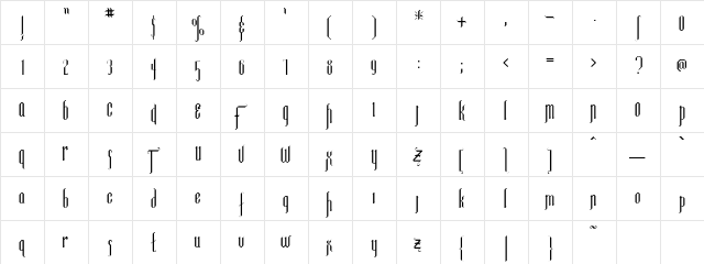 FonteinSSK Regular font glyphpreview