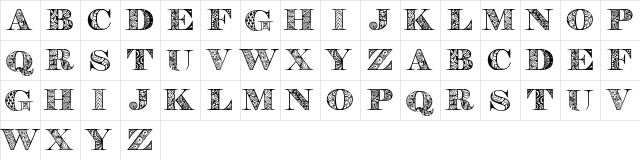 Digizen Regular font glyphpreview