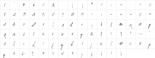 SF-Remember SF-Remember font glyphpreview