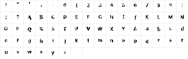 Michaellharper Regular font glyphpreview
