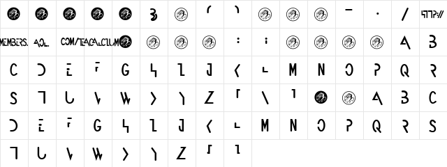 Futureman beta font glyphpreview