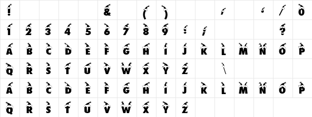 Santa Regular font glyphpreview