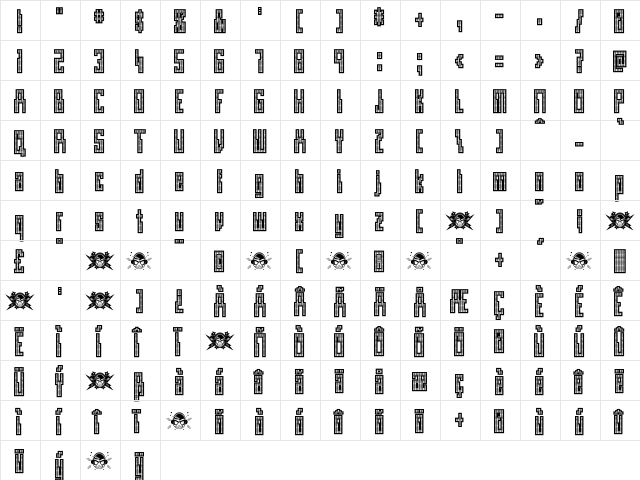 Omegamax Regular font glyphpreview