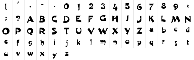 Ohio Regular font glyphpreview