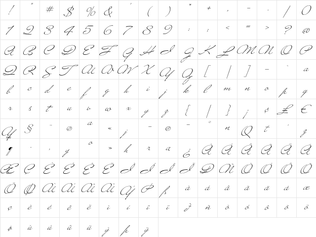 MrBlaketon Regular font glyphpreview