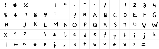 Chi Regular font glyphpreview