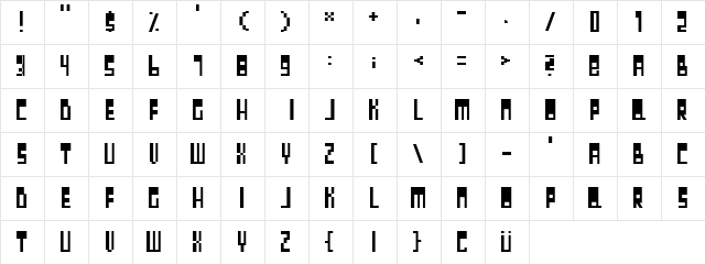 september Regular font glyphpreview