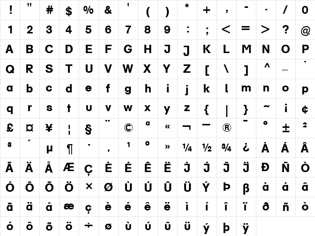 AGSchoolbookMedium-Book Book font glyphpreview