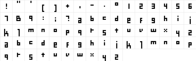 Mekanek Regular font glyphpreview