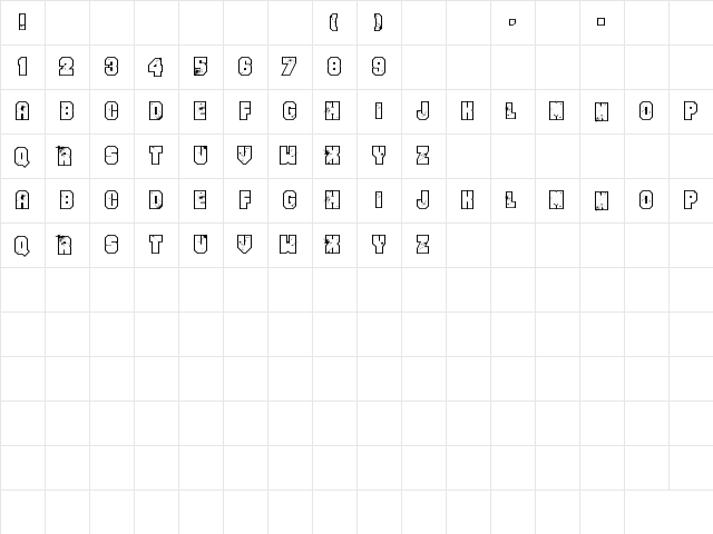Even Badder Mofo Regular font glyphpreview