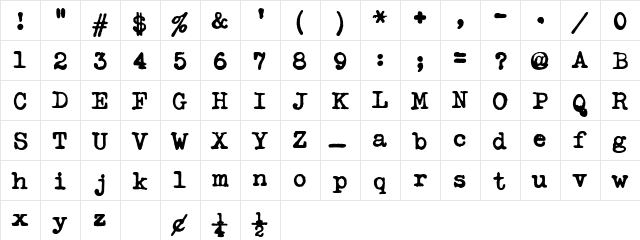 TypekaBoldA Regular font glyphpreview