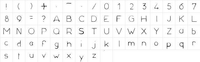 Mould Regular font glyphpreview