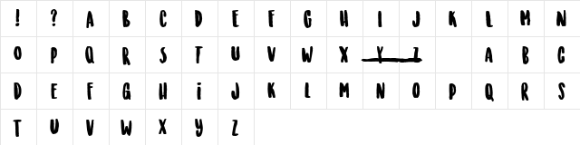 Sunrise International Demo Regular font glyphpreview