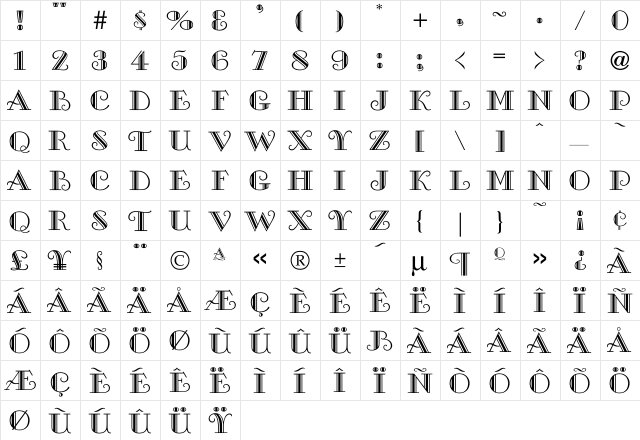 Smallwoo-Normal Regular font glyphpreview