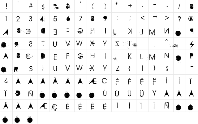 Aristotle Punk Aristotle Punk font glyphpreview