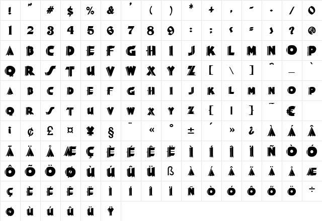 Orakel Regular font glyphpreview