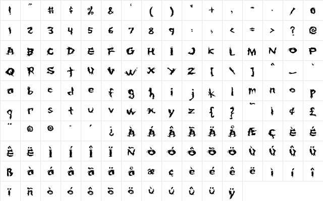 Firehouse Regular font glyphpreview