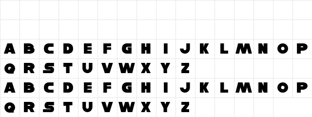 Donald Fury Regular font glyphpreview