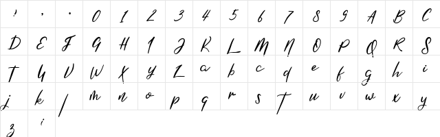 Shirahoshi Regular font glyphpreview