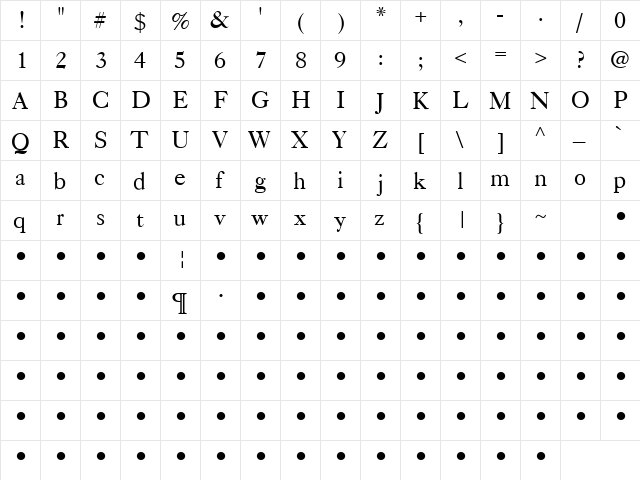 Sick As A Dog 3 Regular font glyphpreview