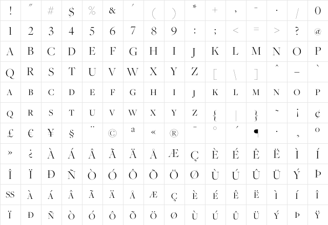 Freight Big Light SC font glyphpreview