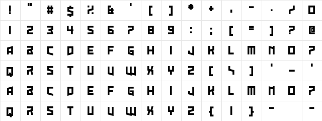 Sunk Foal Brother Regular font glyphpreview