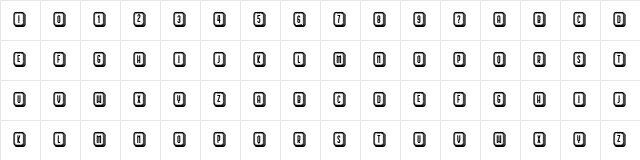 Schwarzenberg Capitals Regular font glyphpreview