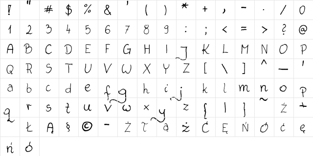 Smolna Regular font glyphpreview