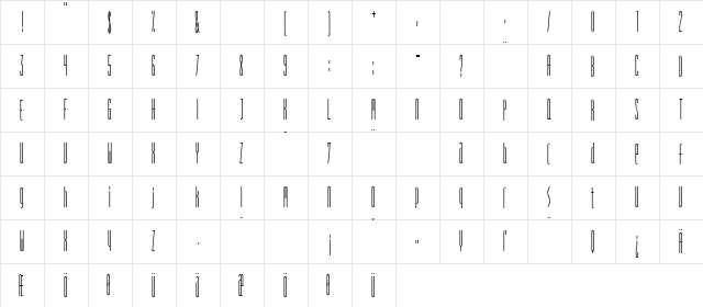 SpiritBold Regular font glyphpreview