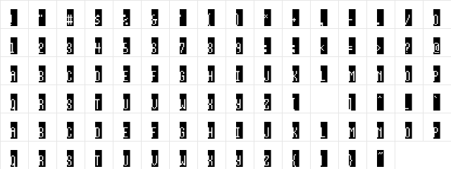 Charity Regular font glyphpreview