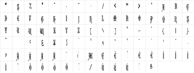 Flower Regular font glyphpreview