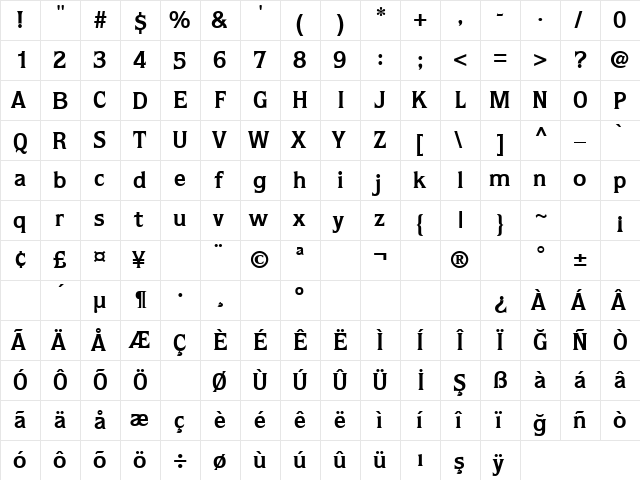 TR Doors Bold font glyphpreview