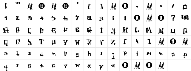 FrogAss Regular font glyphpreview