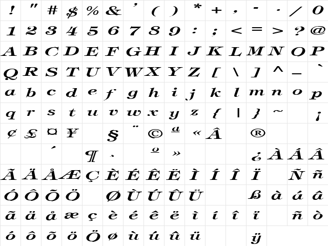 Stratton 3 Regular font glyphpreview