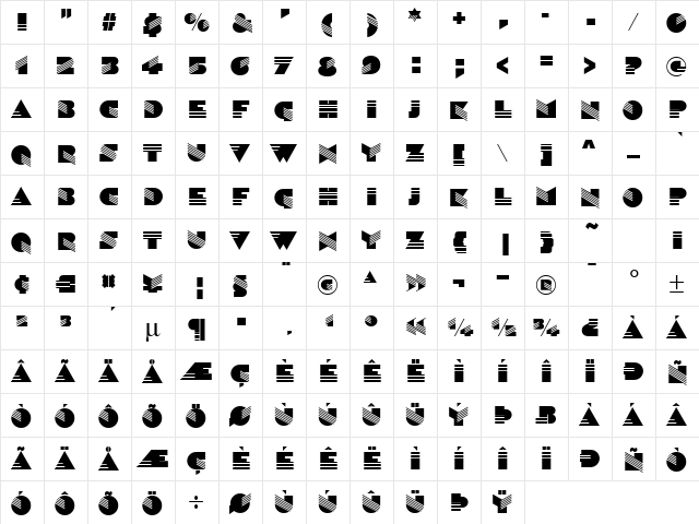 Sinaloa ICG Regular font glyphpreview